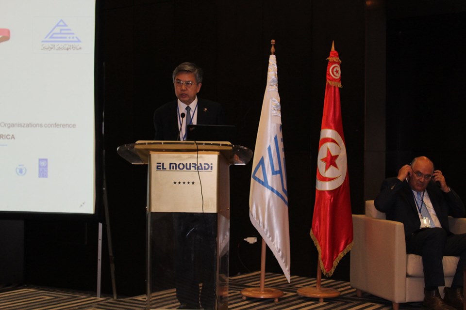 WFEO President Elect Prof. Gong Ke speaking at the EFS Africa Conference WFEO President Elect Prof. Gong Ke speaking at the EFS Africa Conference