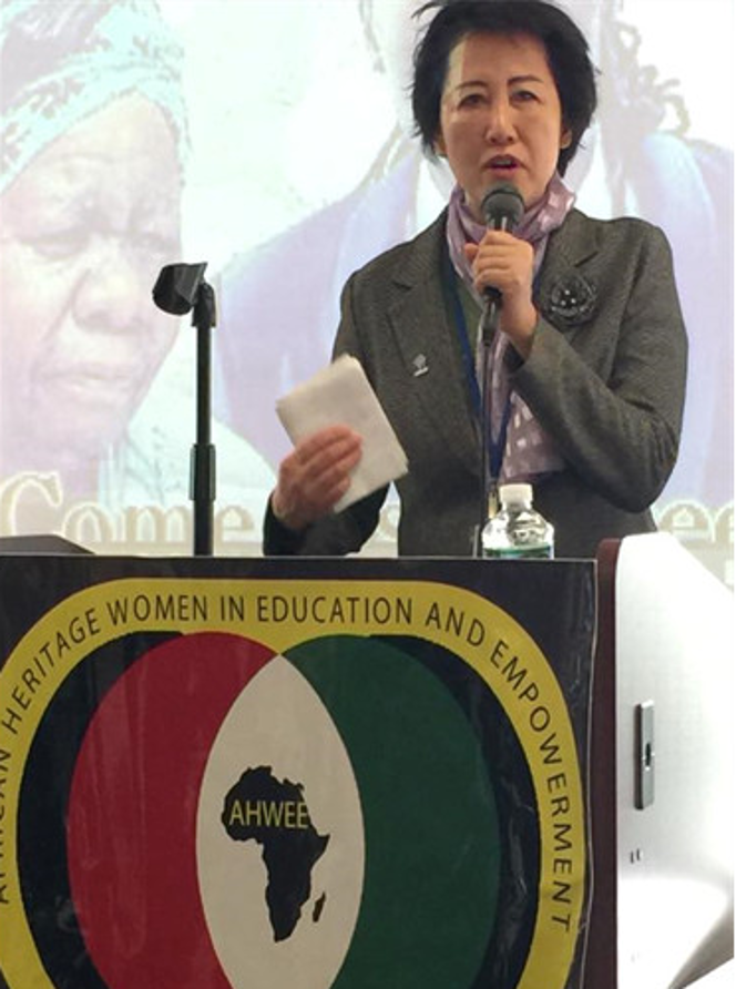 Ruomei Li speaking on a side event of NGO CSW/NY, 15 March 2018 Ruomei Li speaking on a side event of NGO CSW/NY, 15 March 2018